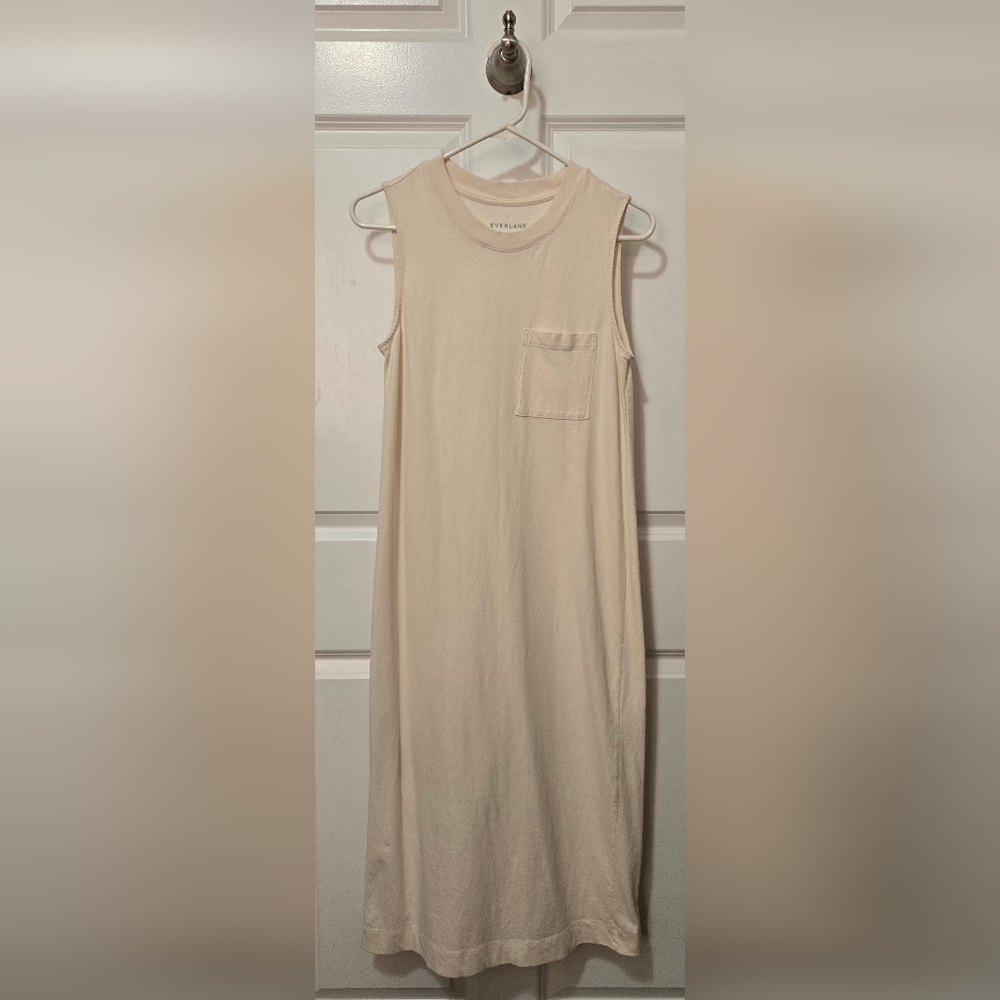 Everlane Cream Midi Dress